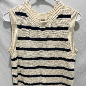 Faherty Miramar Linen Muscle Tank - Montauk Stripe Sz Sm (used)